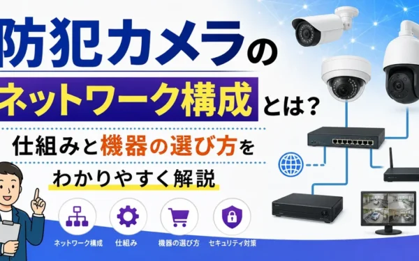 防犯カメラのネットワーク構成とは？仕組みと機器の選び方をわかりやすく解説